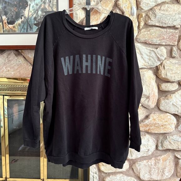 Dolkii Tops - Dolkii “wahine” oversized pullover M/L hawaiiana cozy relaxed beachy